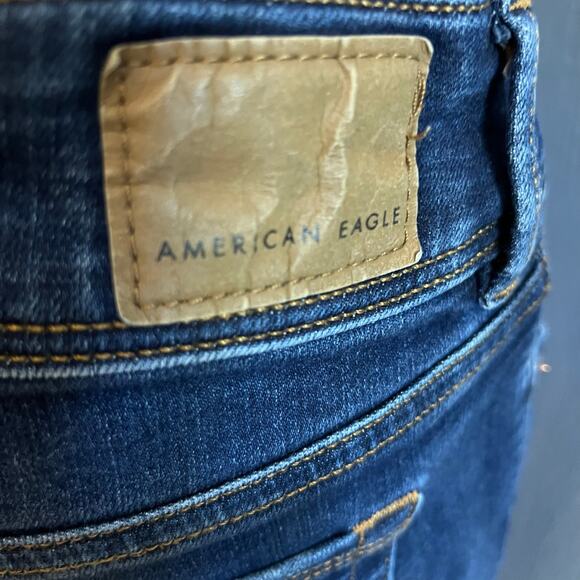 American Eagle Super Stretch Jeans 10 Kick Boot Flared Western Casual Cowgirl - Picture 6 of 8